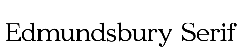 Edmundsbury Serif Font Image