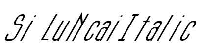 Si LuNcaiItalic Font Image