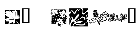 KR Leafy Font Image