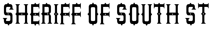 Sheriff of South St Font Image