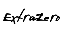 ExtraZero Font Image