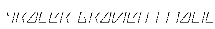 Tracer Gradient Italic Font Image