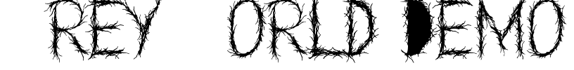 Grey World Demo Font Image