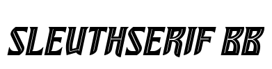 SleuthSerif BB Font Image