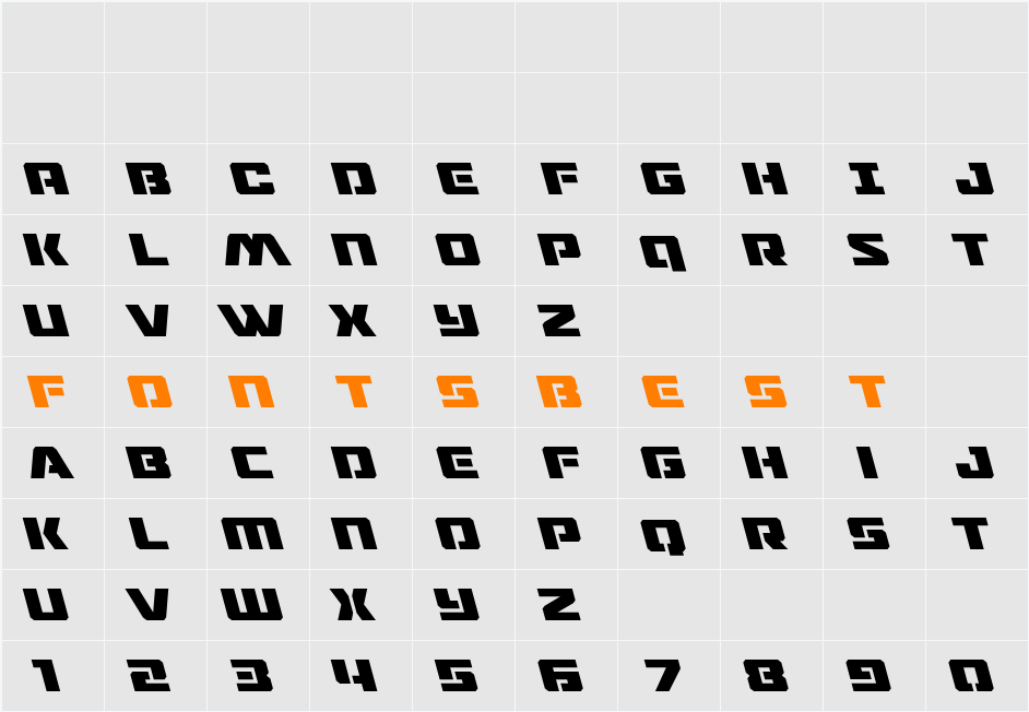 Drone Tracker Leftalic Character Map