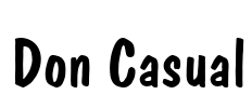 Don Casual Font Image