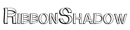 RibbonShadow Font Image