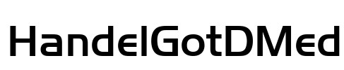 HandelGotDMed Font Image