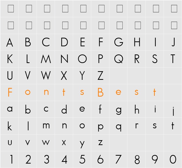 Bougan Book SSi Character Map