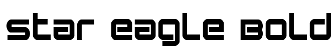Star Eagle Bold Font Image