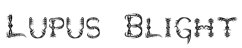 Lupus Blight Font Image