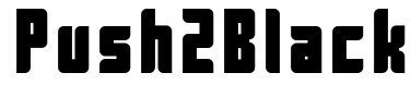 Push2Black Font Image