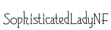 SophisticatedLadyNF Font Image
