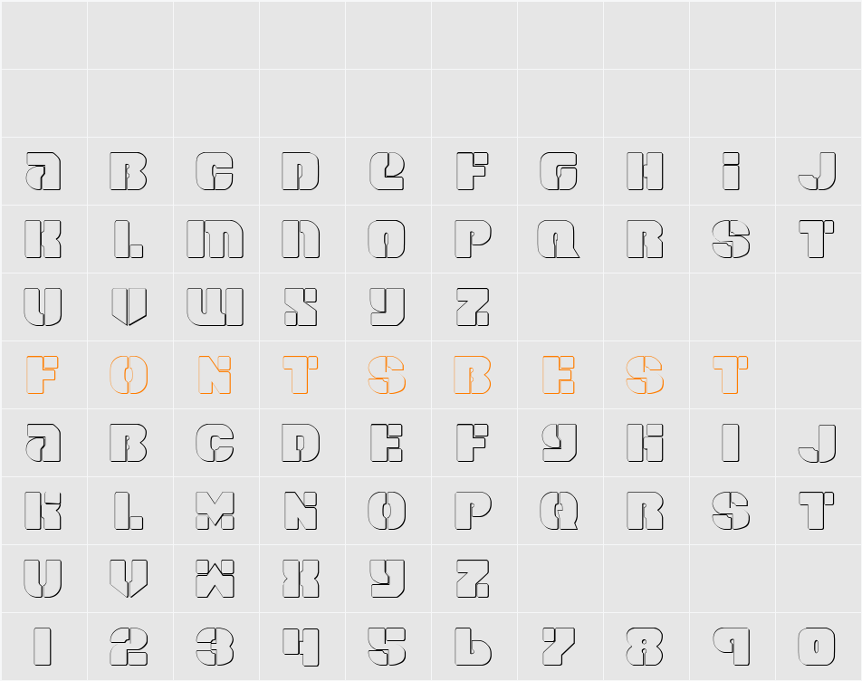 Space Cruiser Shadow Character Map