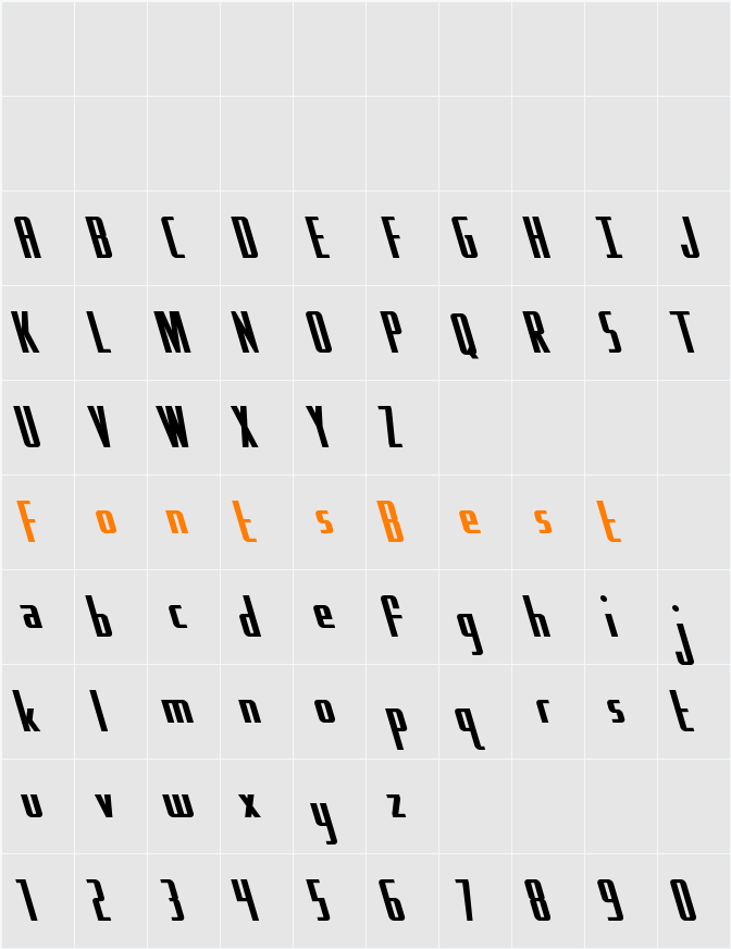 Hydro Squad Leftalic Character Map