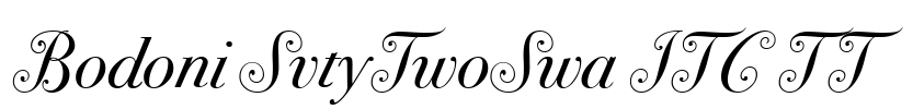 Bodoni SvtyTwoSwa ITC TT Font Image