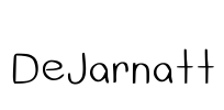DeJarnatt Font Image