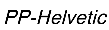 PP-Helvetic Font Image