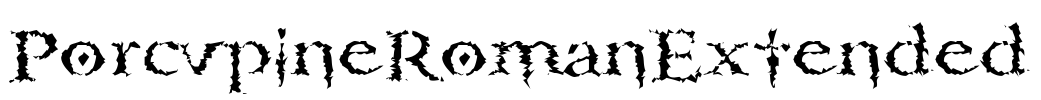 PorcupineRomanExtended Font Image