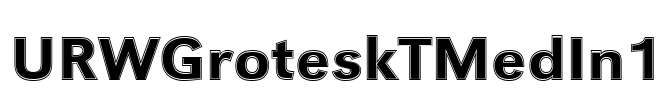 URWGroteskTMedIn1 Font Image