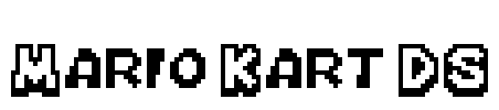 Mario Kart DS Font Image