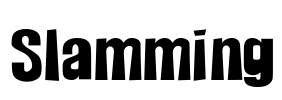 Slamming Font Image