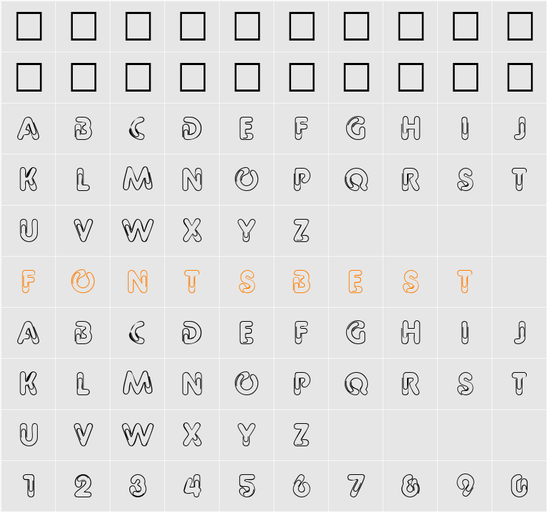 Paperbin DB Character Map
