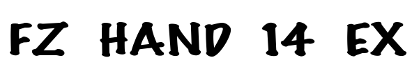 FZ HAND 14 EX Font Image