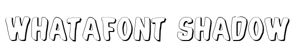 Whatafont Shadow Font Image