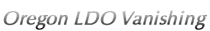 Oregon LDO Vanishing Font Image