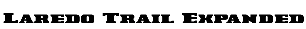 Laredo Trail Expanded Font Image