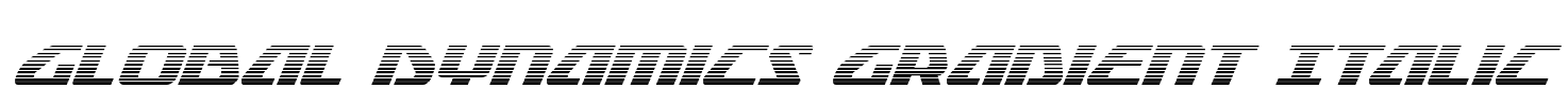 Global Dynamics Gradient Italic