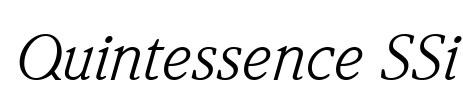 Quintessence SSi Font Image