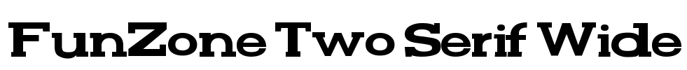 FunZone Two Serif Wide