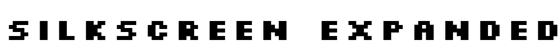 Silkscreen Expanded Font Image