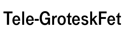 Tele-GroteskFet Font Image