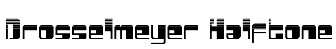 Drosselmeyer Halftone Font Image