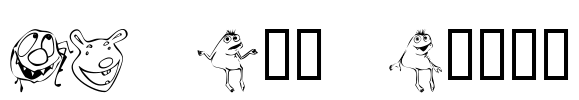 KR Lil Mites Font Image