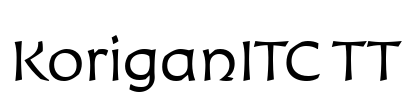 KoriganITC TT Font Image