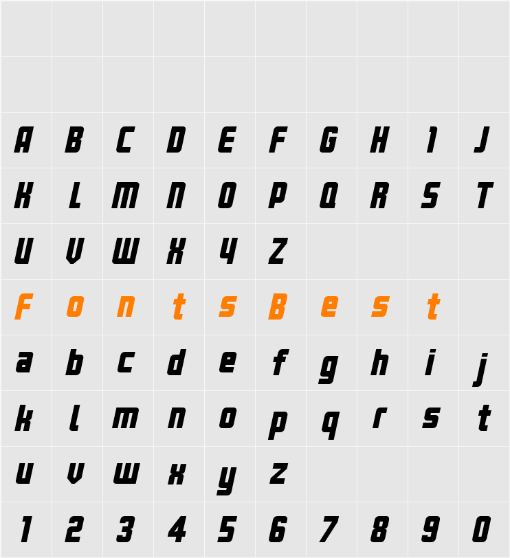 Kanal Character Map