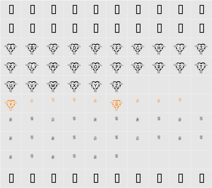 FL Heart Dark Character Map