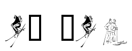 KR Ski Font Image