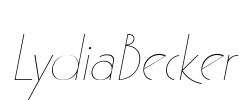 LydiaBecker Font Image