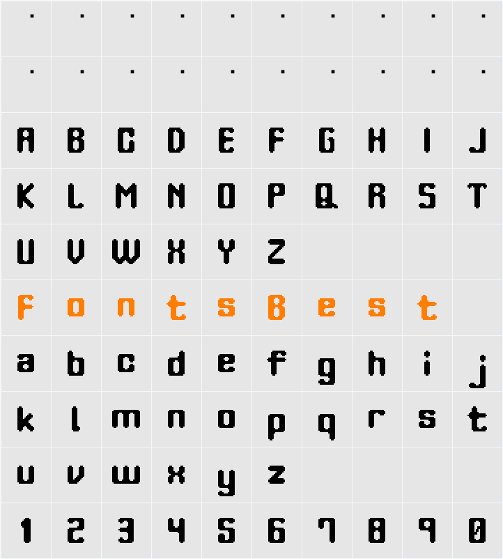 orange phone Character Map