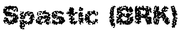 Spastic (BRK) Font Image