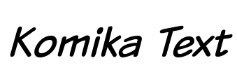 Komika Text Font Image