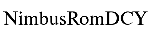 NimbusRomDCY Font Image