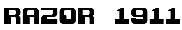 Razor 1911 Font Image