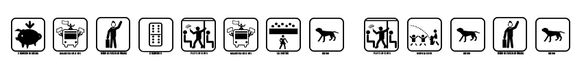 SANTIAGO ICONO Font Image