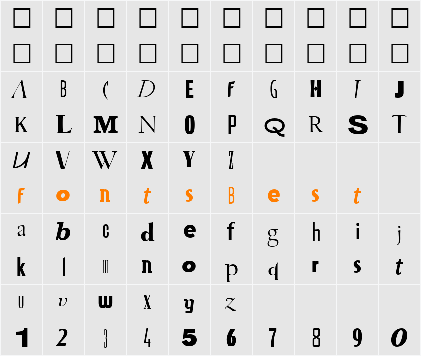 Ransom Character Map
